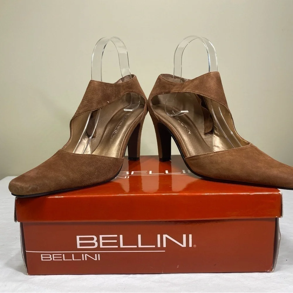 Bellini Brown Suede Cut-Out Shootie 8